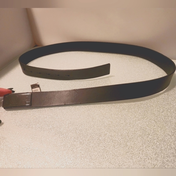 Armani Exchange Other - Sz 36 Men's black leather Armani Exchange Y2K vintage belt with pewter buckle